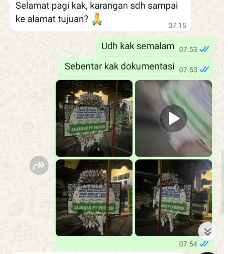 Pengiriman Papan Bunga Selamat Pasar Modern Bsd