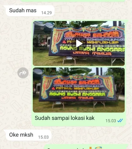 Pengiriman Papan Bunga Pasar Modern Bsd