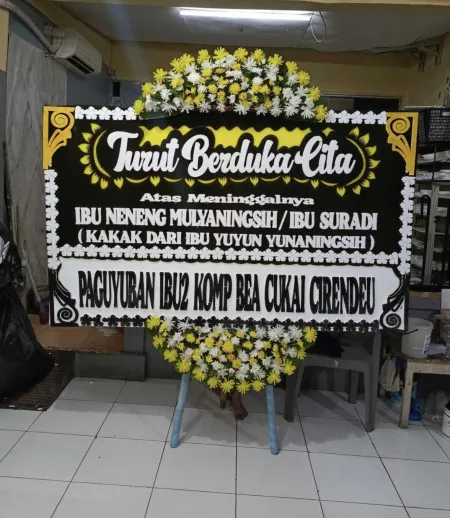 Papan Bunga Duka Pasar Modern Bsd