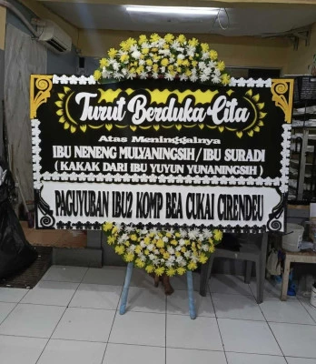 Papan Bunga di Pasar Modern Bsd